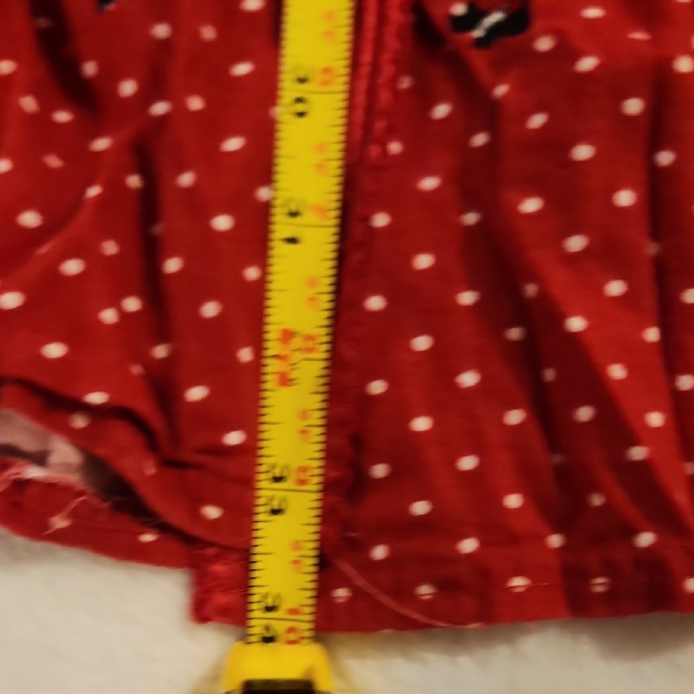 Laura Scott Red Polka Dot and Scotties Short Nightgown - Picture 5 of 9